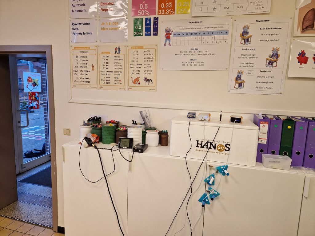 UFP sensors in the classroom for the LEARN project