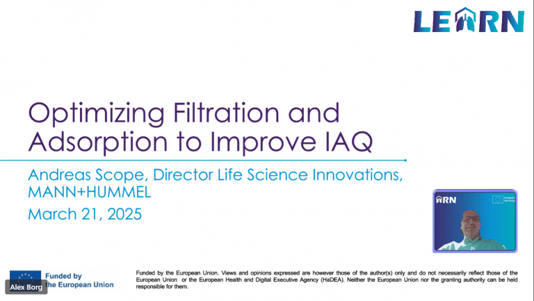 The LEARN project participates in EDIAQI’s webinar on ventilation and filtration strategies for indoor spaces