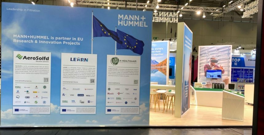 LEARN project at MANN+HUMMEL's booth in FILTECH 2023