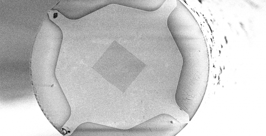 SEM image of a fibre UFP sensors